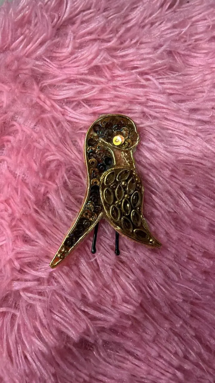 Parrot Saree Pin
