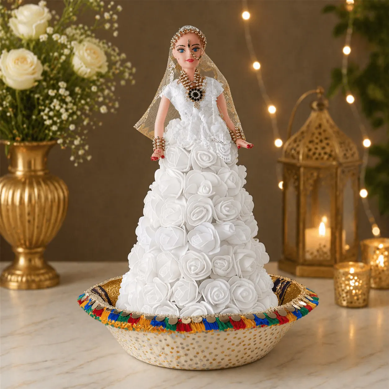 Rose Gown Flower Doll — photo 3
