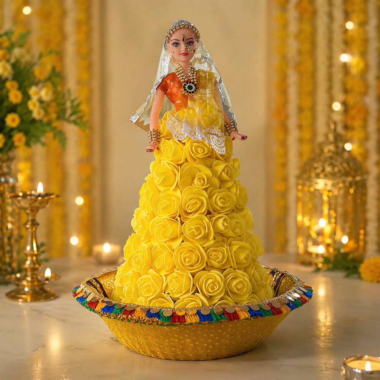 Rose Gown Flower Doll — photo 4