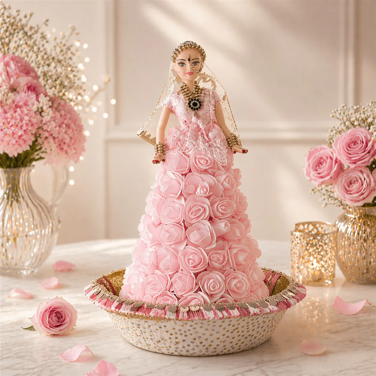 Rose Gown Flower Doll — photo 2
