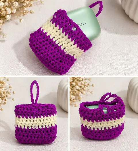 crochet mini pouch