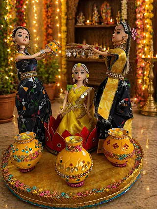 Haldi Function Doll Set