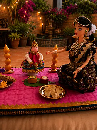 Gowri Puja Doll Set