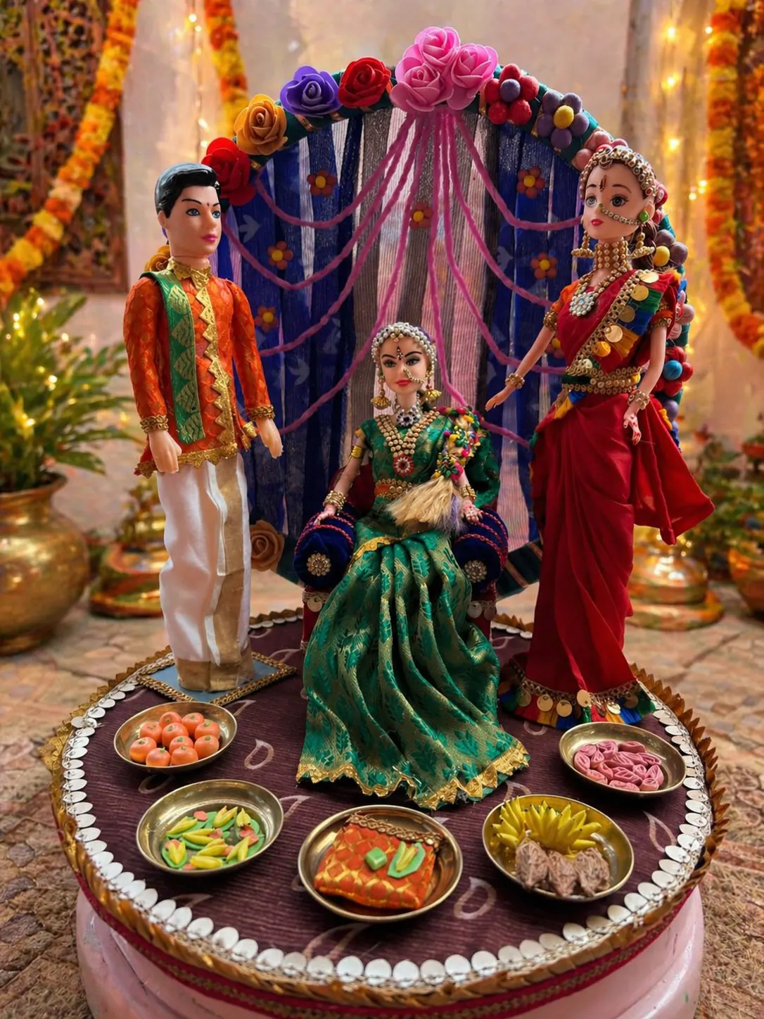 Bride to Be (Pellikuthuru) Doll Set