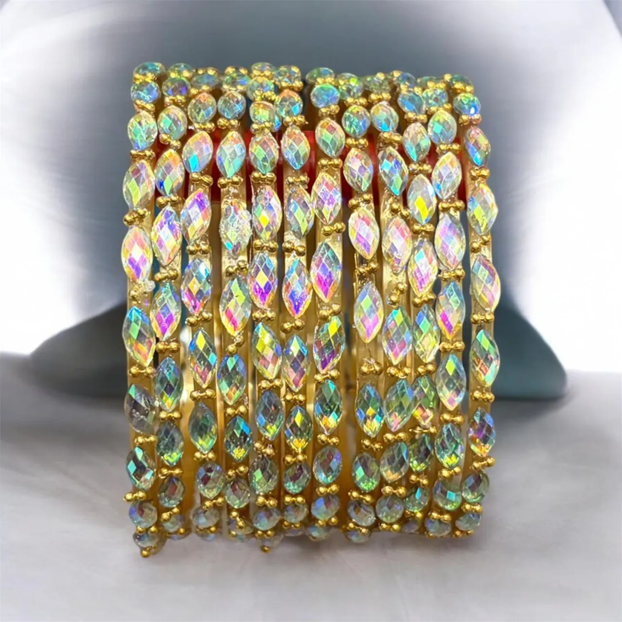 Crystal Bead Bangles — photo 6