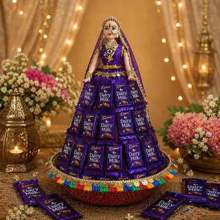 Chocolate Bride Doll